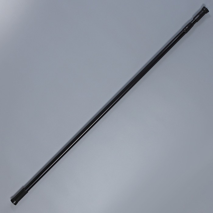 Карниз для ванной комнаты телескопический SAVANNA, 140-260 см, цвет чёрный