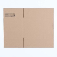 Коробка складная, бурая, для упаковки, хранения и переезда, 39×25×25 см