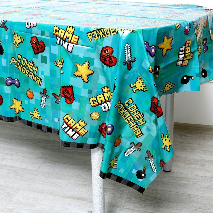 Скатерть Game Time, пиксели, 120×180 см