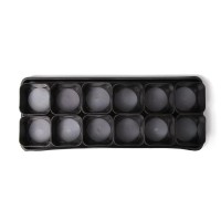 Набор для рассады: стаканы по 300 мл (12 шт.), поддон 45 × 18 см, МИКС, Greengo