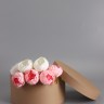 Коробка круглая подарочная, крафт, 30×15 см
