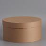 Коробка круглая подарочная, крафт, 30×15 см