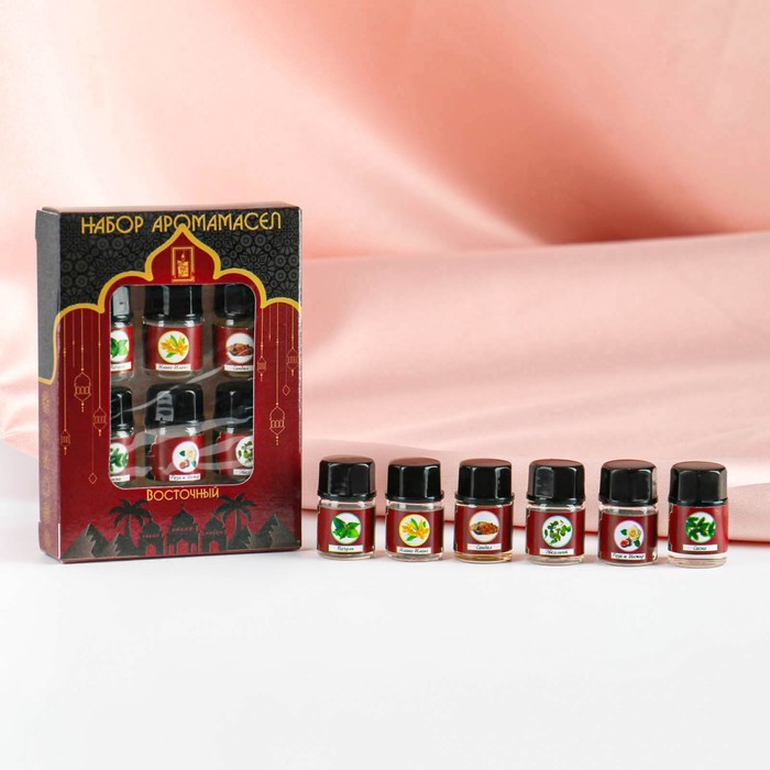 Набор эфирных масел "Восточный", 6 штук по 3 мл, "Богатство Аромата"