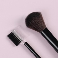 Набор кистей для макияжа, 5 предметов, цвет чёрный