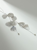 Колье «Цветок» легкость, цвет серебро