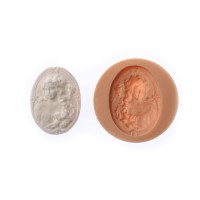 Молд силикон для полимерной глины №039 "Портрет" 4х3 см МИКС