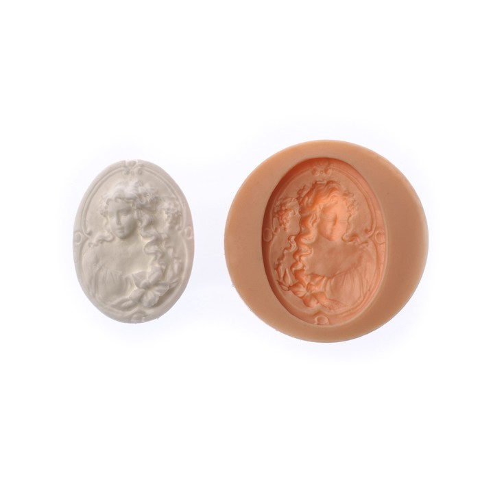 Молд силикон для полимерной глины №039 "Портрет" 4х3 см МИКС