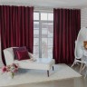 Штора портьерная "Этель" 230х270 см Валенсия Вишнёвый,100% п/э Штора портьерная "Этель" 230х270 см Валенсия Вишнёвый,100% п/э