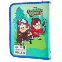 Папка для тетрадей А5, на молнии, пластик, Гравити Фолз