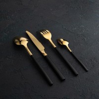 Набор столовых приборов Magistro «Версаль», 4 предмета, цвет серебряный