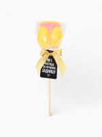 Леденец - ягодицы «Награда», вкус: персик, БЕЗ САХАРА, 30 г (18+)