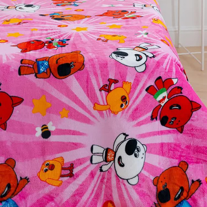 Плед Павлинка «МимиМишки», размер 150х100 см, цвет розовый, аэрософт