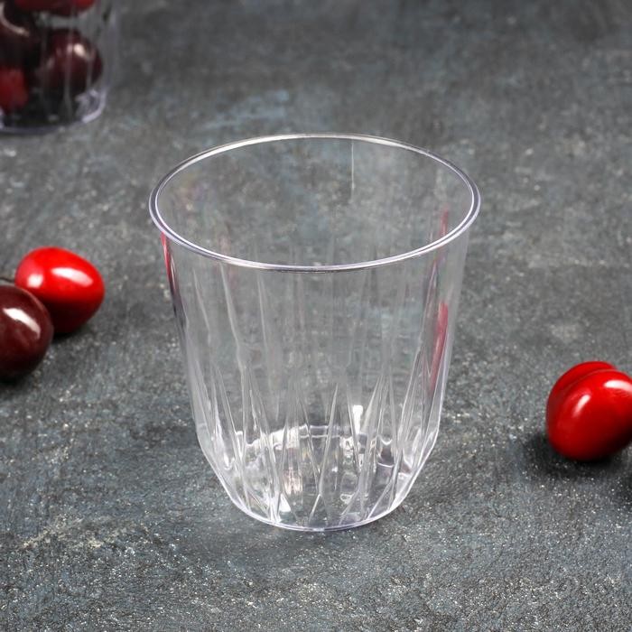 Стакан одноразовый «Баккара», 200 мл, прозрачный