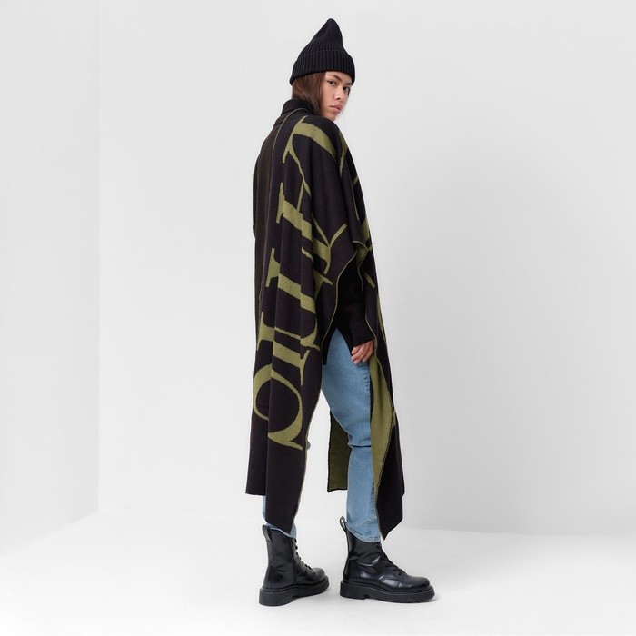 Шарф женский двусторонний MIST, хаки, размер 47×226 см