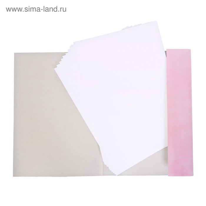 Папка для акварели А4, 20 листов «Цветы», блок 180 г/м²