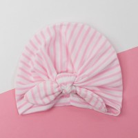 Шапка детская «Крошка Я. Полоска», размер 48, розовая