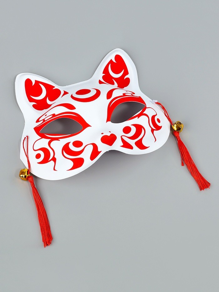 Карнавальная маска «Кицунэ», красный