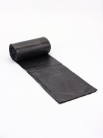 Мешки для мусора 160 л ПНД, 20 мкм, 10 шт. в рулоне, чёрные