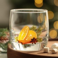 Стакан новогодний стеклянный «Глинтвейн», 310 мл