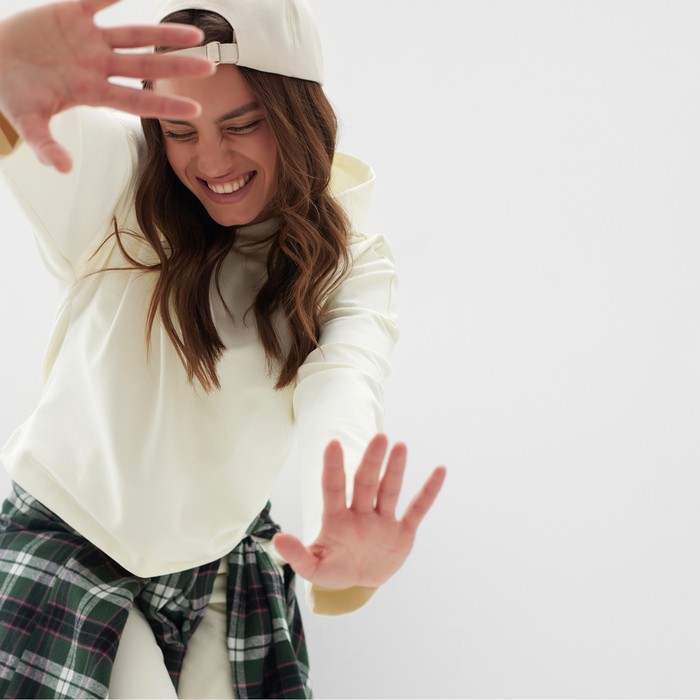 Костюм женский (толстовка и брюки) MIST, р. 44-46, молочный