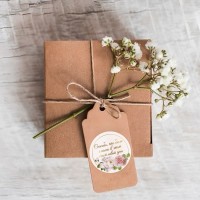 Набор наклеек на свадьбу, цветы с золотом, 9,3 х 16 см