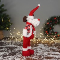 Мягкая игрушка "Олень-пузатик" стоит, 12х40 см, красный