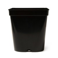 Горшок для рассады, 5 л, 18.5 × 18.5 × 20 см, чёрный, Greengo