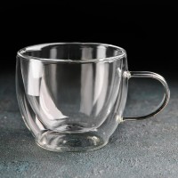 Кружка с двойными стенками Magistro «Дуо», 200 мл, 12×8,5×7,5