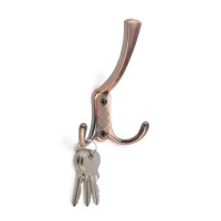 Крючок мебельный ТУНДРА TKT003 LIGHT, трехрожковый, медь