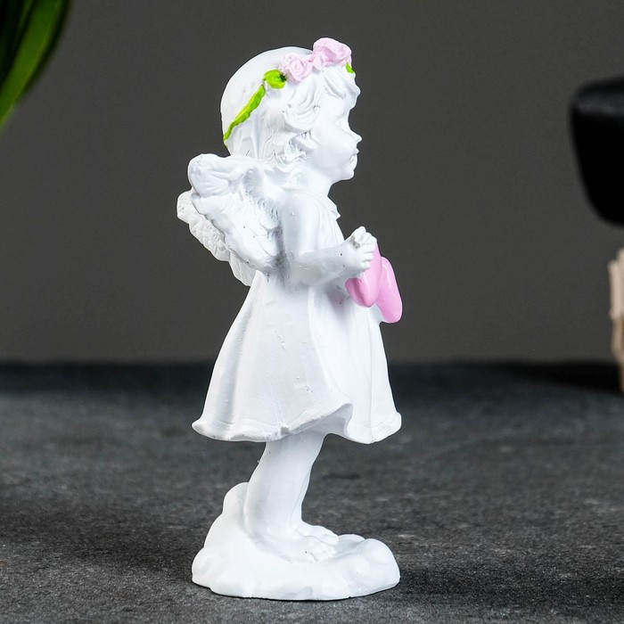 Фигура "Ангел с тремя сердцами" 4,5х5,8х12см