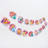 Гирлянда на ленте "С Днем Рождения!", длина 270 см, Принцессы