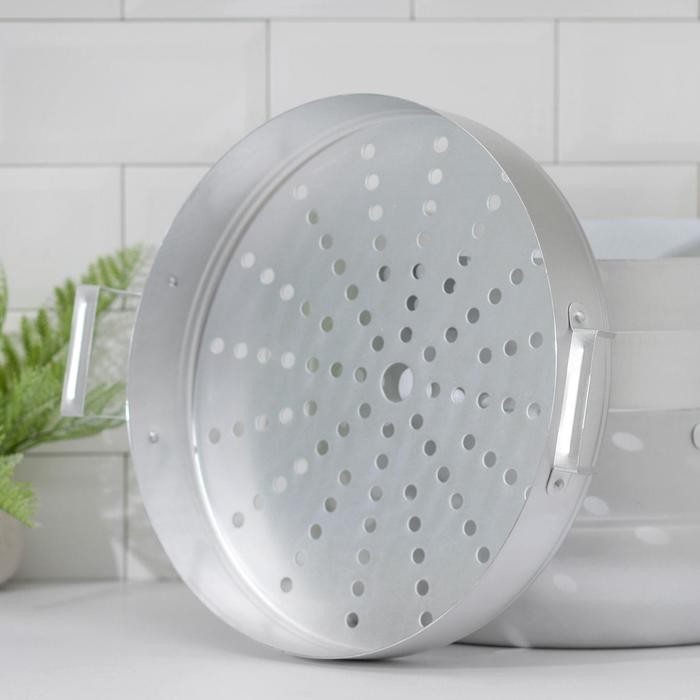 Мантоварка, 13 л, d=34,5 см, с 3 сетками, металлическая крышка Мантоварка, 13 л, d=34,5 см, с 3 сетками, металлическая крышка