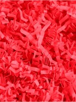Наполнитель бумажный для подарков, красный - коралловый, 500 г