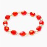 Набор детский «Выбражулька» 3 предмета: клипсы, браслет, кольцо, клубнички, цвет красный