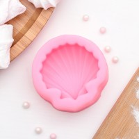 Молд «Ракушка», 6×6×2,5 см, цвет МИКС