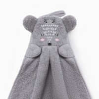 Новогодний подарок. Кухонное полотенце "Доляна" Олень 25х34 см, 280гр/м2 микрофибра, 100% п/э