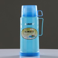 Термос "Основа", 1 л, сохраняет тепло 8 ч, 13х28 см, микс