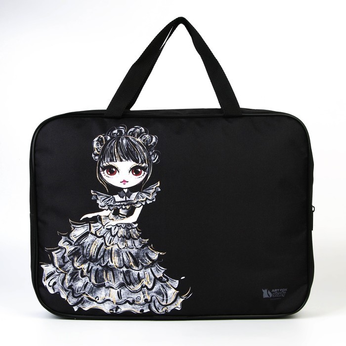 Папка для труда А4 на молнии текстиль 70 мм 360×260 «Будь собой»