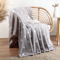 Плед Этель "Звезды" 150*200 см,100% п/э, корал-флис 220 гр/м2