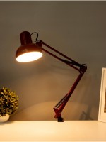 Настольная лампа "Джуни" Е27 40Вт бордовый 15,5х15,5х80см