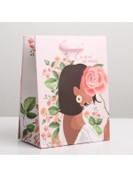 Пакет подарочный ламинированный, упаковка, «Самой», MS 18×23×10 см