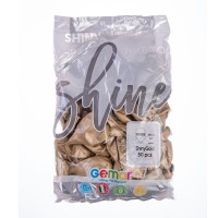 Шар латексный 14" «Хром», набор 50 шт., цвет серебряный