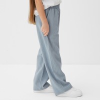 Брюки для девочки KAFTAN «Полоска», размер 28 (86-92 см), голубые