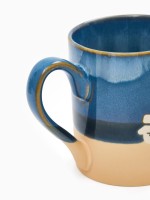 Кружка новогодняя керамическая «Варежки», 350 мл, ручная работа