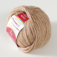 Пряжа "Фиджи" 20% меринос. шерсть, 60% хлопок, 20% акрил 95м/50гр (579 св.кофейный)