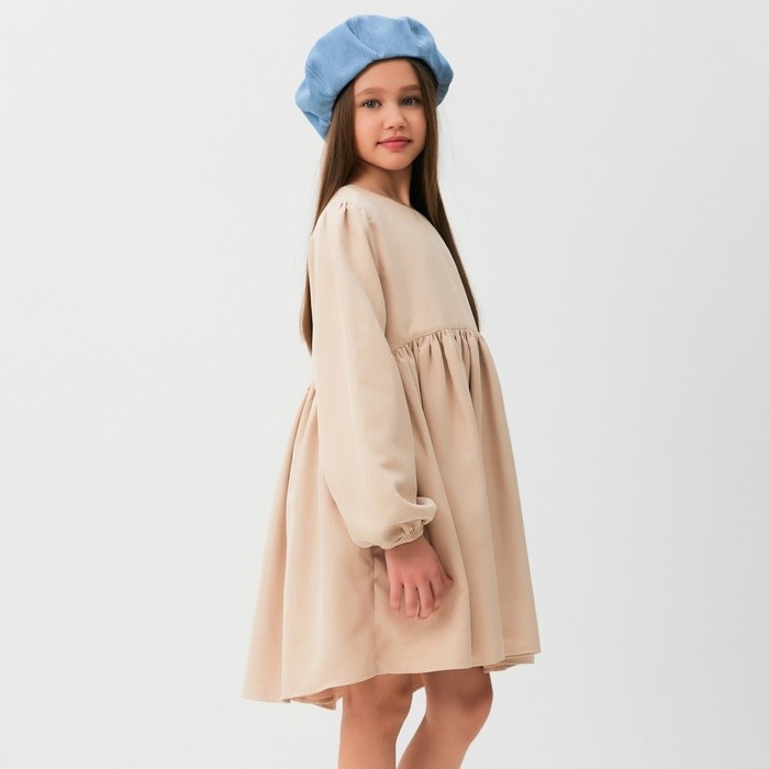 Платье для девочки MINAKU, бежевое, рост 98 см