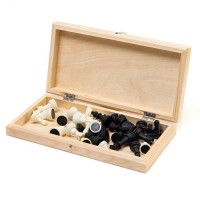 Шахматы обиходные (доска дерево 29х29 см, фигуры пластик, король h=6.2 см)