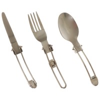 Набор туристической посуды maclay: 2 кастрюли, приборы, горелка, штопор, тряпка, карабин