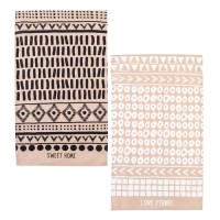 Набор кухонных полотенец Доляна LOVE ETHNIC 35х60см-2шт, 100% хлопок