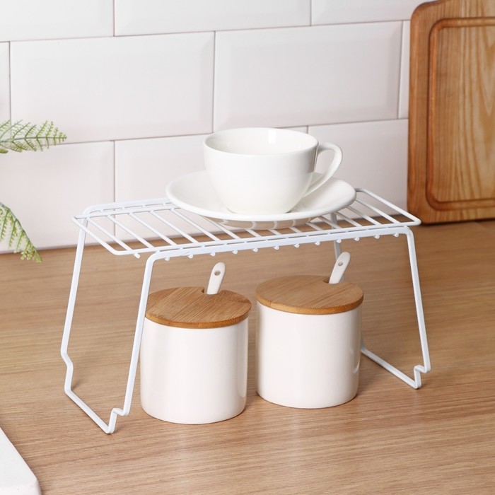 Полка универсальная Доляна, 25.5×14×14.3 см, белая Полка универсальная Доляна, 25.5×14×14.3 см, белая